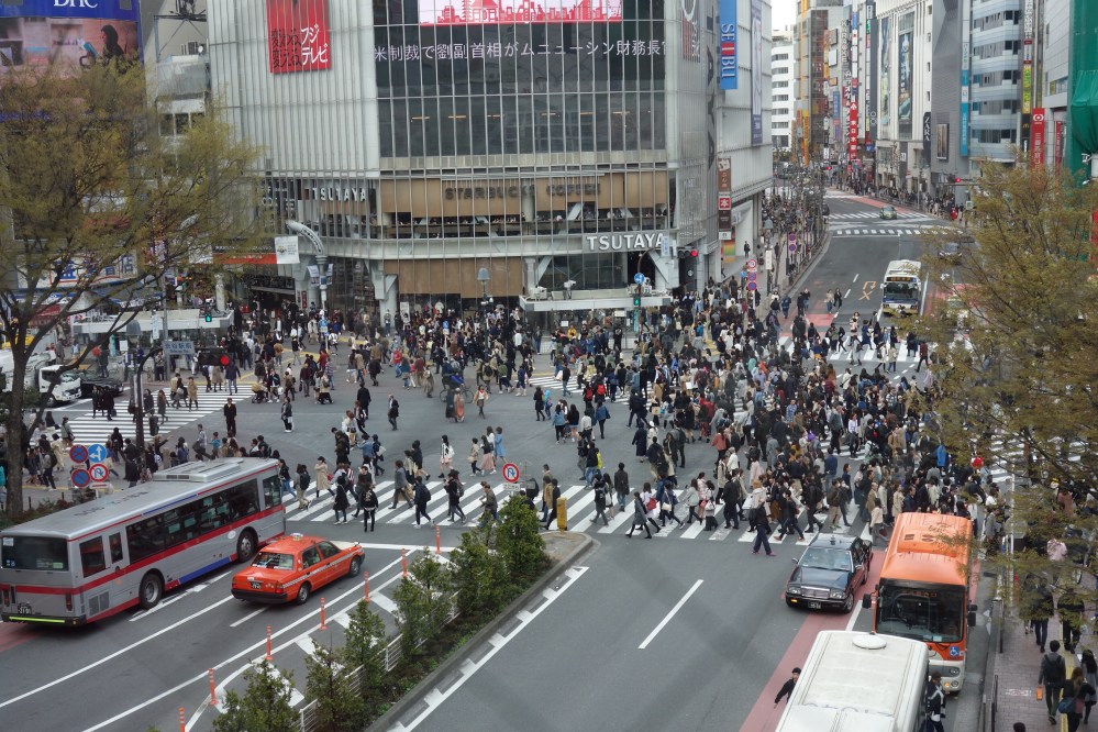 Head to downtown Shibuya - the busiest place...in the world